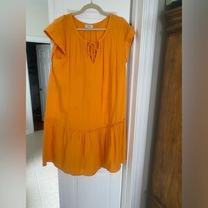 Loft Vibrant Orange Dress